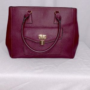 Purple handbag purse